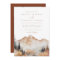 Boho Mountain Wedding Invitation