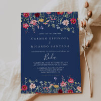 Boho Multicolor Wildflower Spanish Wedding