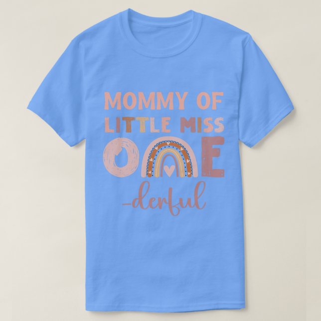Boho Mummy of Miss Onederful 1st Birthday Girl Cut T-Shirt (Design Front)