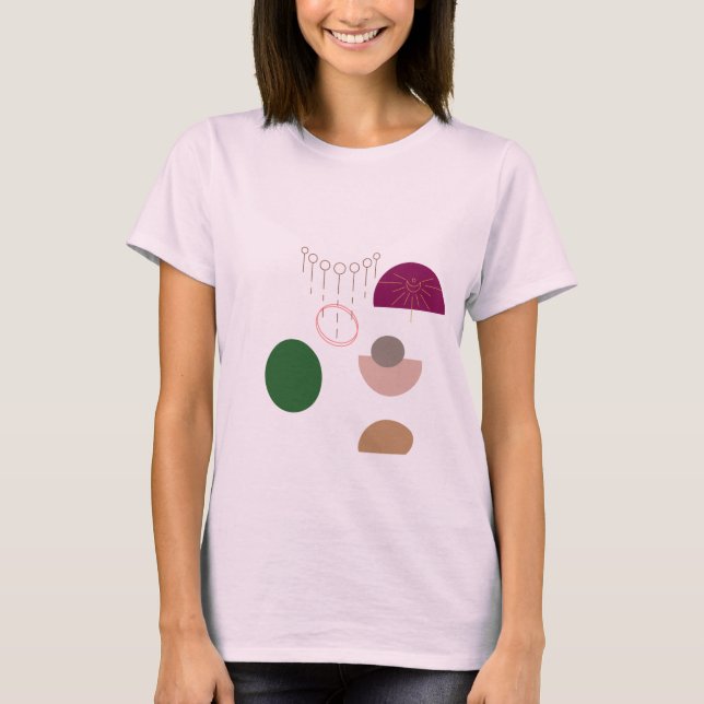 "Boho Muse" T-Shirt - Free-Spirited Design (Front)
