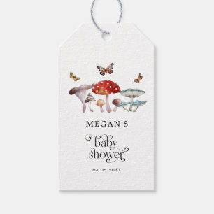 Boho Mushroom Baby Shower Gift Tags