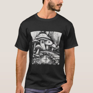 Boho Mushroom Cottagecore Nature Forest T-Shirt