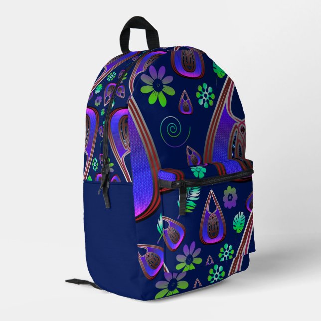 Boho My Treasure 0 Pattern Printed Backpack (Back Corner Left)