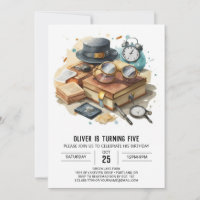 Boho Mystery Detective Birthday