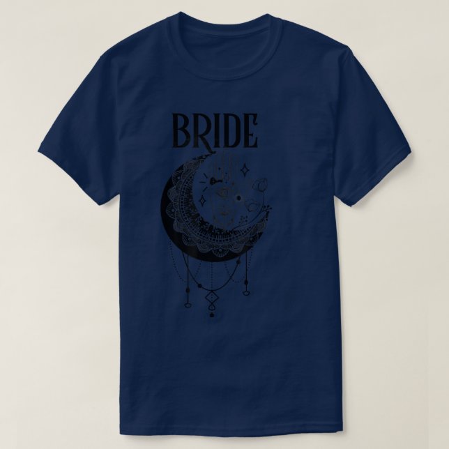 Boho Mystic Tarot Celestial Bachelorette Bride Bri T-Shirt (Design Front)