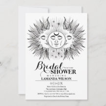 Boho Mystical Sun & Moon Celestial Bridal Shower
