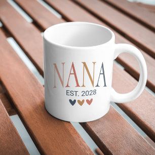 Boho Nana Mug   Personalised Grandmother Gift
