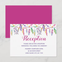 Boho Native American Purple Feather Indian Wedding