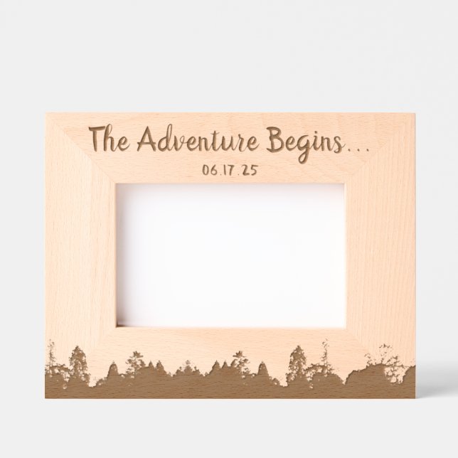 Boho Nature Rustic Anniversary Frame (Front)