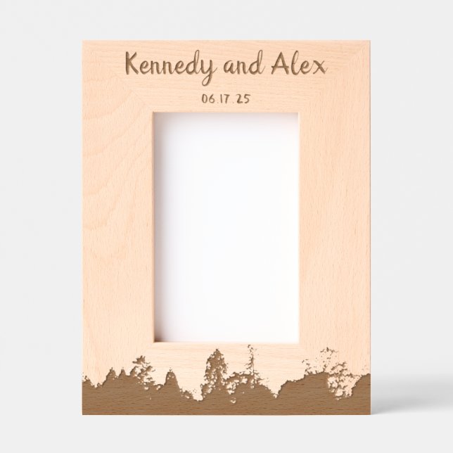 Boho Nature Rustic Anniversary Frame (portrait) (Front)