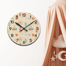 Boho Nautical Boat Lighthouse Pattern Nursery