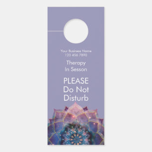 Boho Nebula Bloom Mandala Design Door Hanger