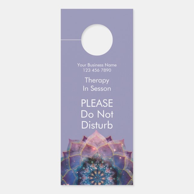 Boho Nebula Bloom | Mandala Design Door Hanger (Front)