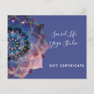 Boho Nebula Bloom Mandala Design Flyer