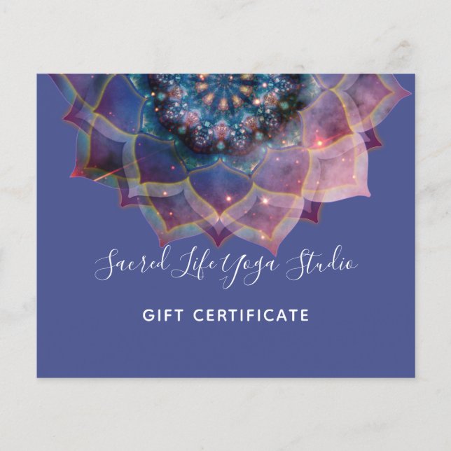 Boho Nebula Mandala, Mystical Flyer (Front)