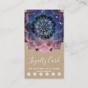 Boho Nebula Mandala, Mystical Loyalty Card