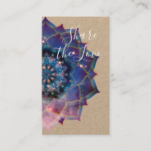 Boho Nebula Mandala, Mystical Referral Card