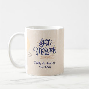 Boho Neutral Aesthetic Wedding Coffee Mug