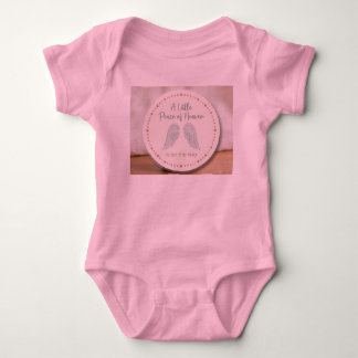 Boho Neutral Angel Wings Baby Shower Favour Sticke Bodysuit