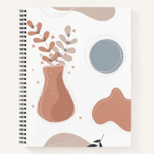 Boho Neutral Clean Notebook Journal garden time
