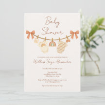 Boho Neutral Clothesline Baby Shower