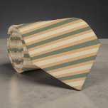 Boho Neutral Colored Stripes Necktie<br><div class="desc">This stylish necktie features a contemporary boho design with a palette of neutral colors. The subtle striped pattern adds a touch of sophistication and versatility to any outfit. Perfect for adding a unique flair to your look,  this tie is an excellent choice for both casual and formal occasions.</div>