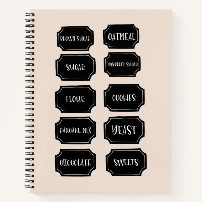 Boho Neutral	Elegant Notebook Journal | pantry  (Front)