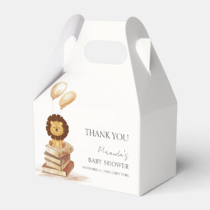 Boho New Chapter Wild Lion Balloon Baby Shower  Favour Box