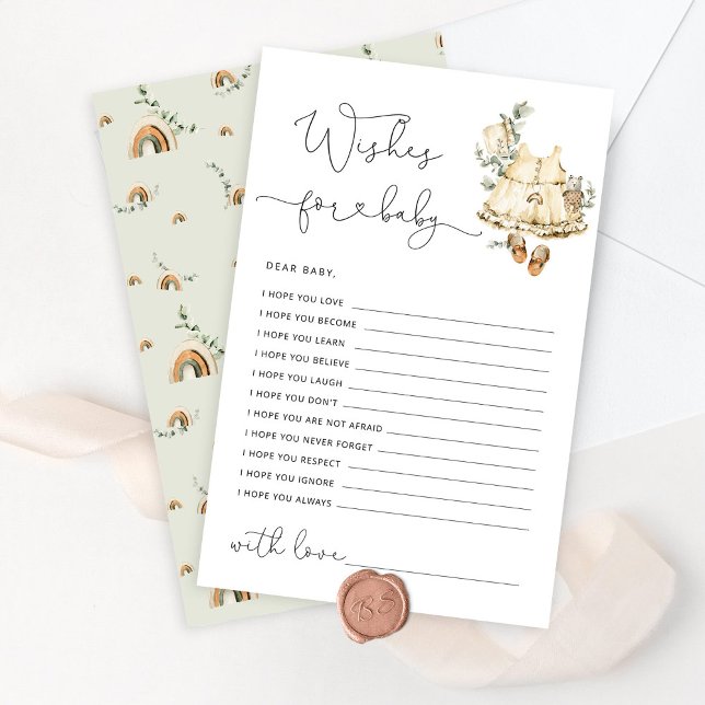 Boho nursery baby girl shower wishes for baby (Creator Uploaded)