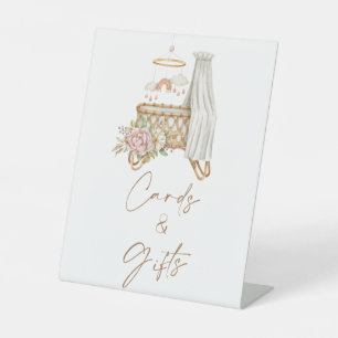 Boho Nursery  Baby Shower Cards And Gifts Pedestal Sign