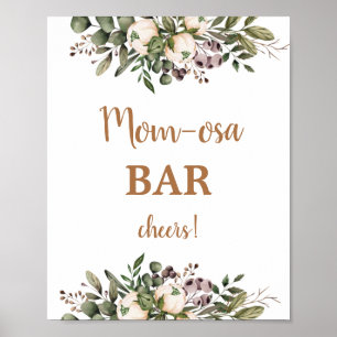 Boho Nursery Baby Shower Momosa Bar sign