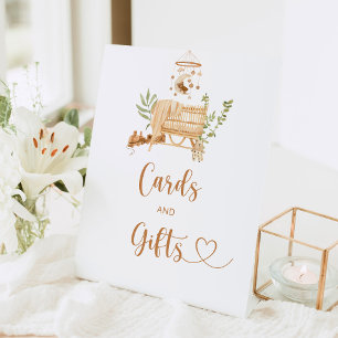 Boho nursery Cards and gifts Pedestal Sign