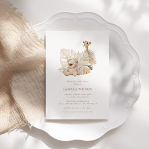 Boho Nursery Chic Baby Shower Invitation