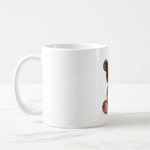 Boho Nursery Crochet Bear Art Coffee Mug