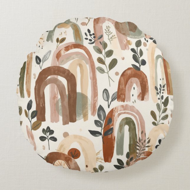 Boho Nursery Decor | Neutral Bedroom Accent Pillow (Front)