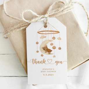 Boho nursery mobile thank you tag