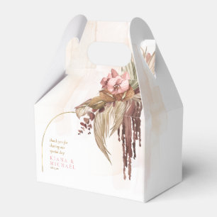 Boho Oasis Wedding Floral Thank You ID959 Favour Box