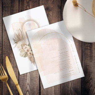 Boho Oasis Wedding Menu ID959