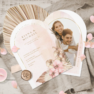 Boho Oasis Wedding Photo Template Arch ID959