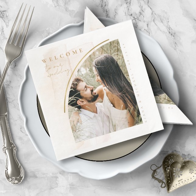 Boho Oasis Wedding Welcome Photo ID959 Napkin (Creator Uploaded)