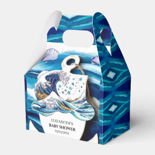 Boho Ocean Waves Baby Shower Favour Box