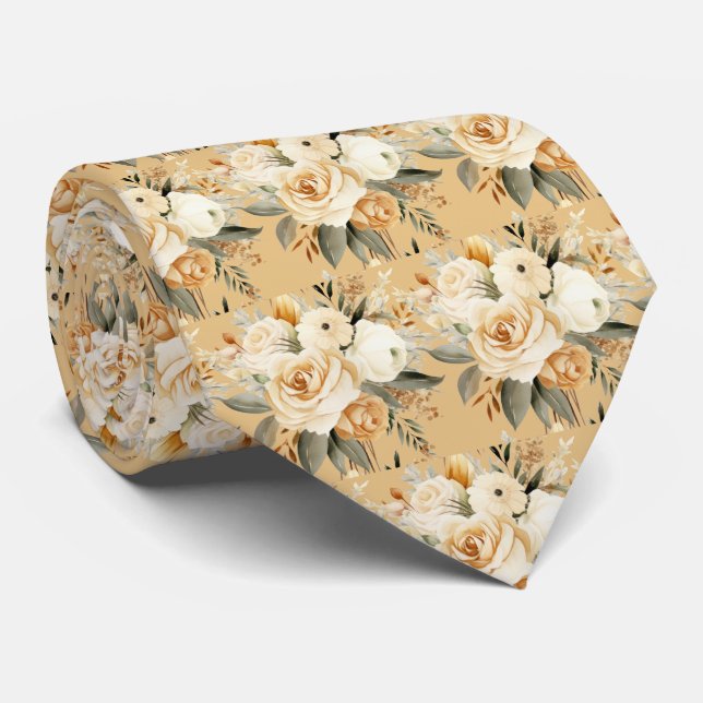 Boho Office Neck Tie | Professional and Classic (Rolled)