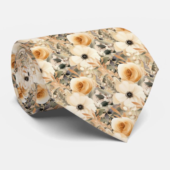 Boho Office Neck Tie | Professional and Classic (Rolled)