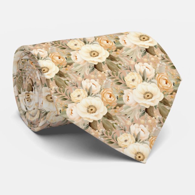 Boho Office Neck Tie | Professional and Classic (Rolled)