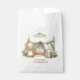 Boho One Happy Camper 1st Birthday Party Favour Bags