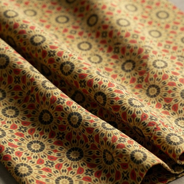 Boho Oriental Colourful Mosaic Geometric Pattern Fabric (Creator Uploaded)