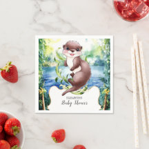 Boho Otter Baby Shower