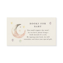 Boho Over the moon Book request Baby shower