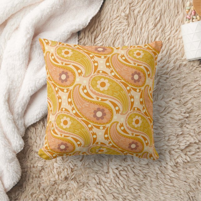 Boho Paisley Cushion (Blanket)