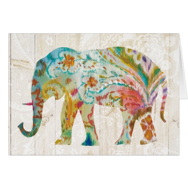 Boho Paisley Elephant II (Front Horizontal)
